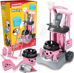 Casdon Hetty deluxe rengøringsvogn med støvsuger og moppe til børn