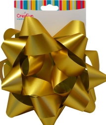 Guld gavebånd 20 cm