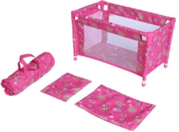 Rejseseng til dukker med taske