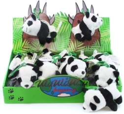 Plys-nøglering panda 12 cm