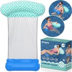 Bestway Comfort Plush oppustelig pool-hængekøje med netstof