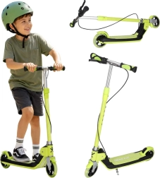 Trike Fix børnesammenklappelig løbehjul med LED-hjul, neon-grøn