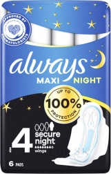 Always Classic Night Maxi hygiejnebind 6 stk