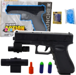 Pistol til skumpile og hydrogelkugler med laser