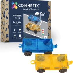 Connetix Rainbow Car Pack magnetiske chassis – 2 køretøjer