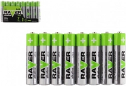 Alkaliske batterier AAA 1,5 V – 8 stk RAVER