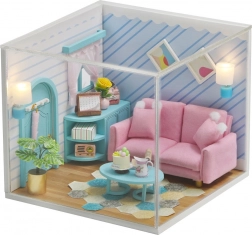 Miniature dukkehus Solrig dagligstue