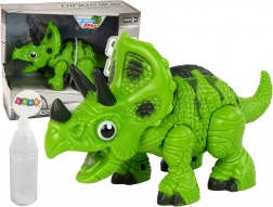 Interaktiv triceratops-dinosaur med damp og lyd