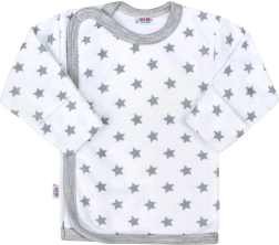 Babyundertrøje New Baby Classic II grå med stjerner