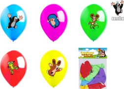 oppustelige balloner muldvarpen og venner 30 cm, sæt 5 stk