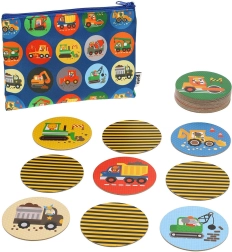 Petit Collage Memoryspil Byggemaskiner