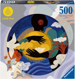 Puslespil RAVENSBURGER 500 brikker – lille sol, sanse “læsning” (rundt)