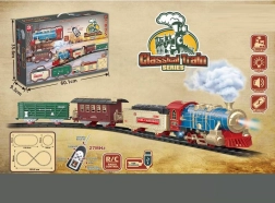 Elektrisk togbane 25 dele med lys og lyde