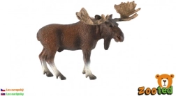 Plastfigur af europæisk elg 13 cm