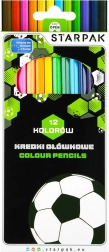 Fodbold farveblyantsæt 12 stk
