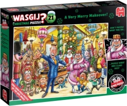 Puzzle JUMBO WASGIJ Christmas 21 – muntre juleforvandlinger, 2×1000 brikker