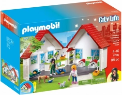 Sæt af figurer City Life bærbar dyrehandel