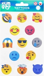 midlertidige tatoveringer med emojis til børn