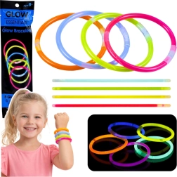Fluorescerende selvlysende armbånd til mørke Neon Stick, 5 stk.