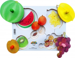 Træpuslespil 6 dele - Skrælle og skære afgrøder