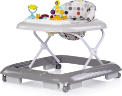 Interaktivt gåstativ til babyer Baby Steps Grey CHIPOLINO