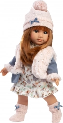 Realistisk dukke med blødt stofkrop 35 cm Llorens NICOLE