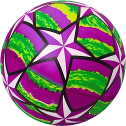 Lilla gummibold med lysende stjerner 24 cm