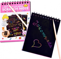 Regnbueskrabebog med ridsepind – Regnbue