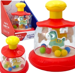 Woopie baby farverigt roterende karrusel til babyer – rød