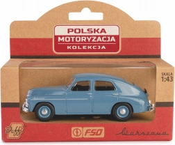 model af bil warszawa m20 – støbt retro-sedan i skala