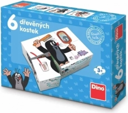 Dino træbilledklodser MULLVADEN 6 stk