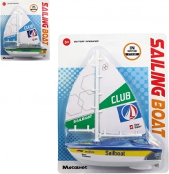 Plastsejlskib på batterier