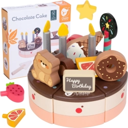 Træfødselsdagskage til skæring 19 dele