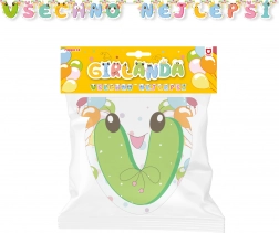 Papirguirlande Tillykke – grøn