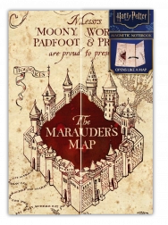 Harry Potter linjeret blok Marauder’s Map A5 Magical Locations