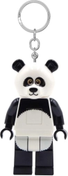 Lego minifigur panda lysende nøglering