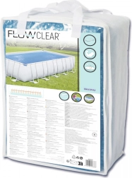 Solardæksel 703 × 366 cm til rammebassiner BESTWAY