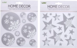 Dekoration til væg eller vindue – Julemotiver 22,9x18,5 cm