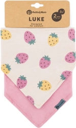 Petite&Mars bandana-hagesmæk Luke 2 stk. beige kiwis & misty green