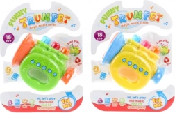 Børnetrompet på batteri med lyde og melodier
