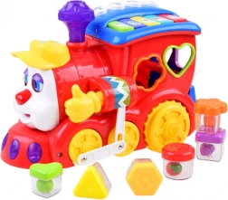 Interaktivt lokomotiv med formgenkendelse og lyde