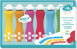 Djeco skumfarver med svampeapplikator til børn