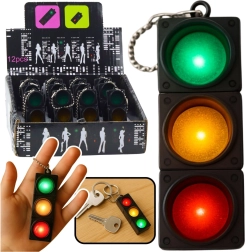 Nøglering med trafiklys og blinkende lys – lærerig vedhæng til nøgler