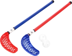 Sæt med floorballstave og bolde NILS til begyndere