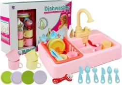 Farverig håndvask med vand + tilbehør