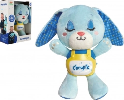 Kaninungen Chrupík puttebamse med lys og lyde på batteri til børn 6m+