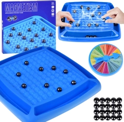 Magnetisk strategispil med kugler og lykkehjul til familien