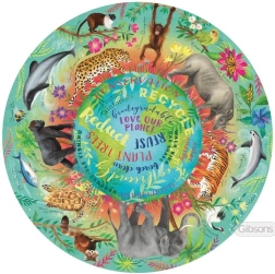 Rundt puslespil Planet B findes ikke, 500 brikker – GIBSONS