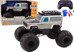 Stor RC SUV-fjernstyret bil i størrelsesforholdet 1:6, grå