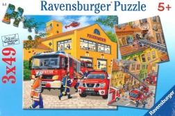 Ravensburger puslespil brandmænd 3x49 brikker
